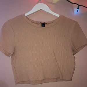 Pink ripped crop too